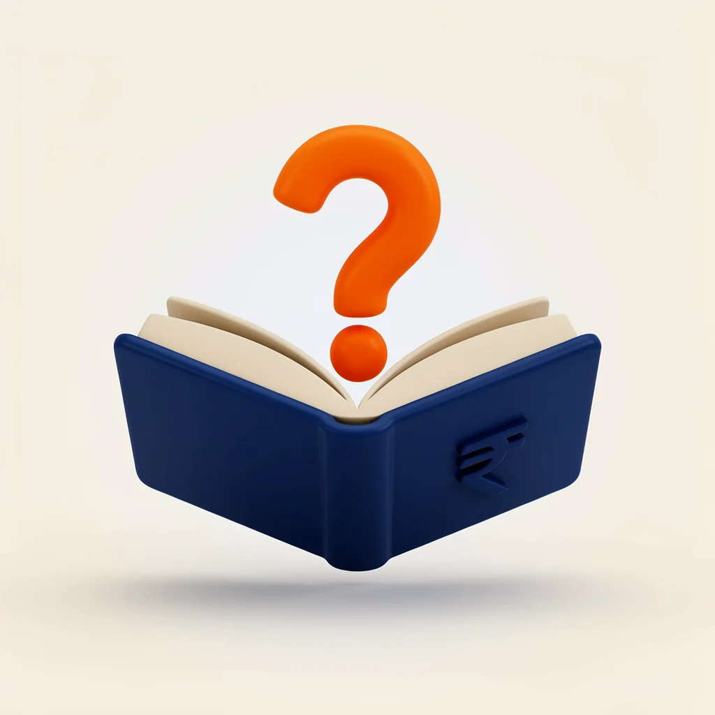 Invoice document with a rupee symbol and a question mark instead of an amount
